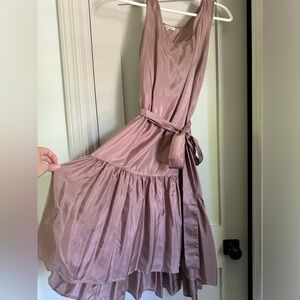 Gold Hawk Mauve Lace Slip Dress